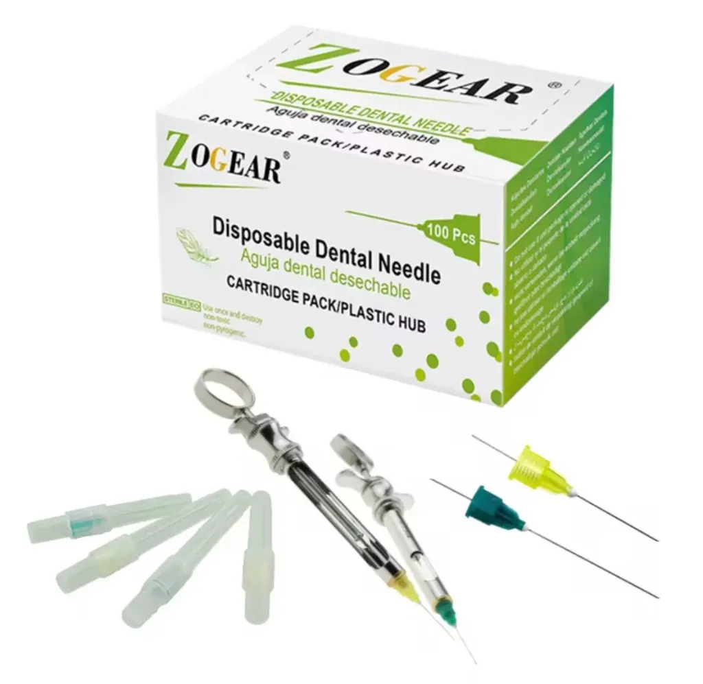Agujas cortas desechables para anestesia dental. (Estériles)
