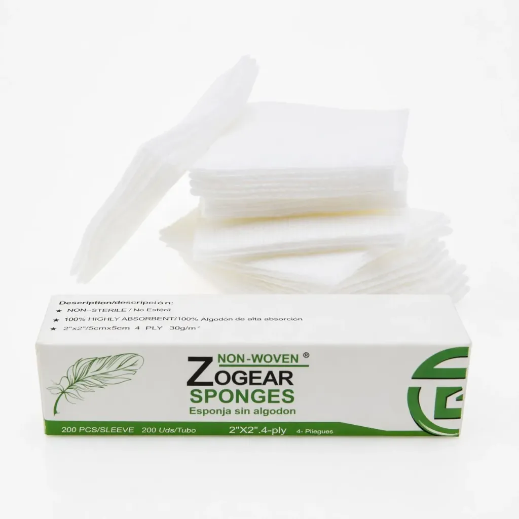 Gasa o esponja dental no estéril.