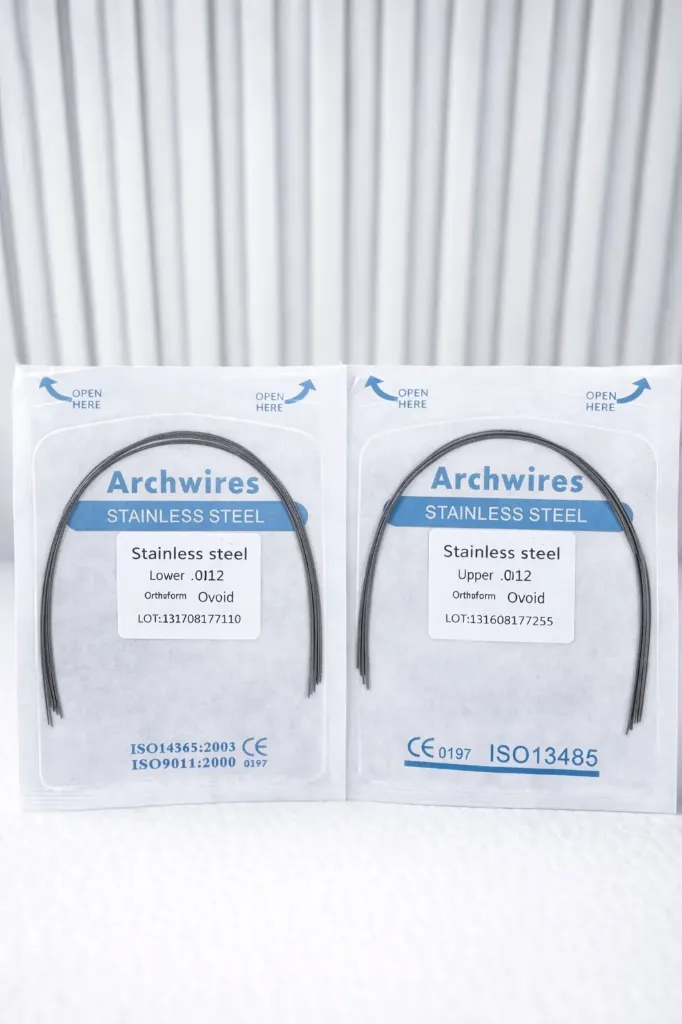 Arco Ortodóntico 0.012 Acero Inoxidable Ovoide | Upper y Lower