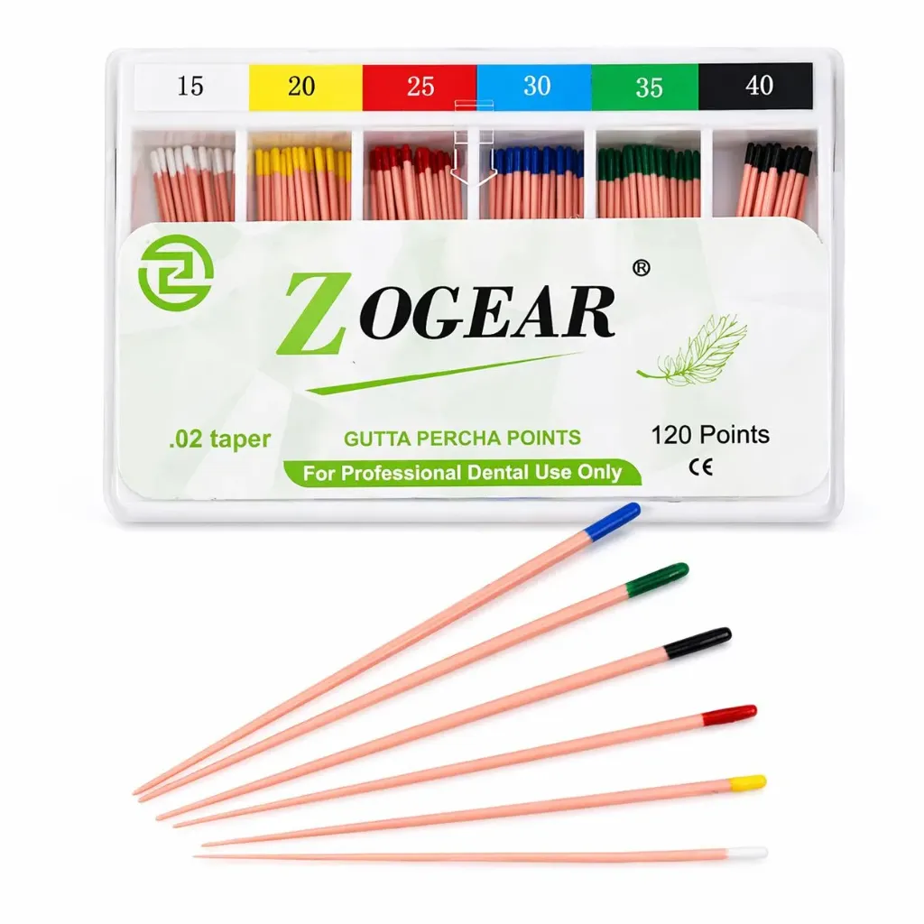 Conos de gutapercha para endodoncia dental